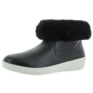 Fitflop Womens Leather Ankle Sneaker Boots 5 NEW